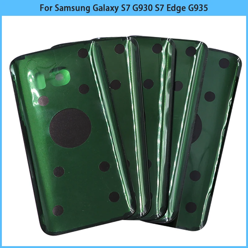For Samsung Galaxy S7 Edge G930F G935F Housing Case Middle Frame + Battery Back Cover Glass Front Panel+ Adhesive | Мобильные