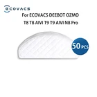 50 шт. одноразовая для швабры Тряпки Для ECOVACS DEEBOT OZMO T8 T8 аиви T9 T9 аиви подметальная убирают Сменные аксессуары Запчасти Наборы