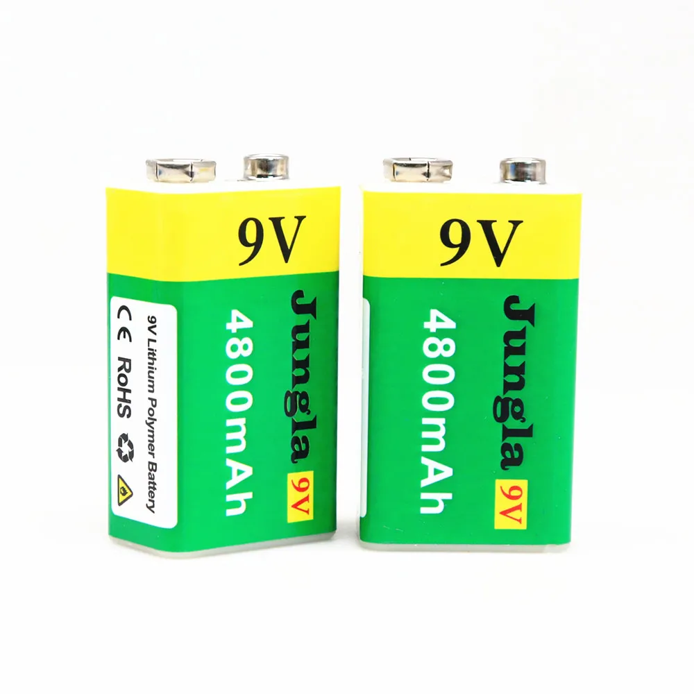 

20PCS High Capacity USB Battery 9V 4800mAh Li-ion Rechargeable Battery USB Lithium Battery For Toy Remote Control Dropshipping