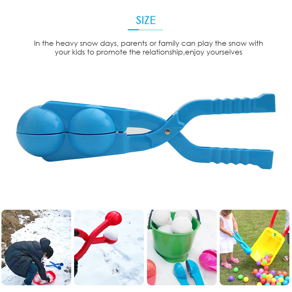 

Клипса для снежного Шара В ФОРМЕ Бомбы, изготовитель снежных глиняных шариков, креативная зимняя Пластиковая форма для снежных шариков, дво...