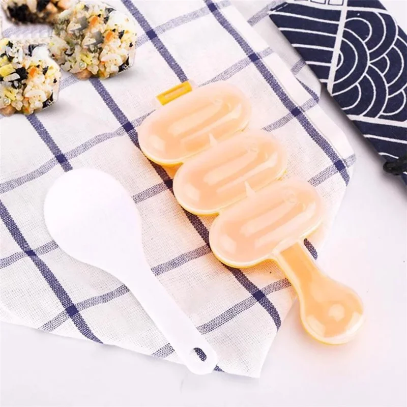 

2 Set Creativity Rice Ball Molds Sushi Mold Making Tools Bento Accessories DIY Sushi MakerRice Mold Kitchen Tools