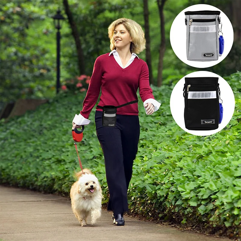 

Pet Treat Bag Reflective Training Bag Include Waist Belt Dog Training Carriers Carries Treats And Toys, Poop Bag Dispenser