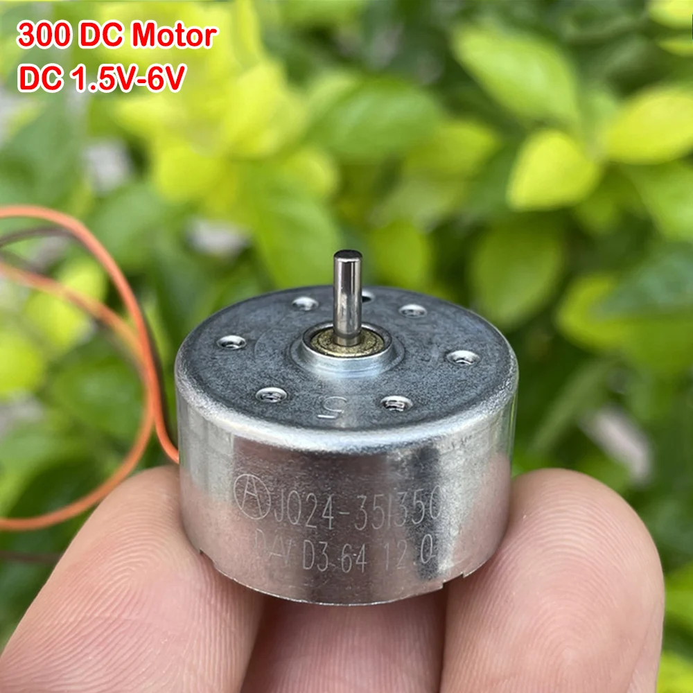 Micro Current 300 Motor Electric DC 6V-9V 4300RPM 6mA 1.5mm Shaft Dia. Mini  Solar Experiment Panel Toys Car Model Type