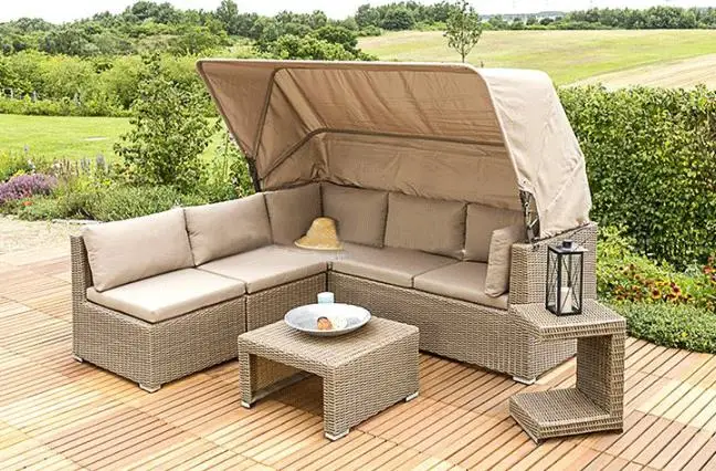 Уличный ротанговый диван лежачая кровать балкон вилла уличные наборы из