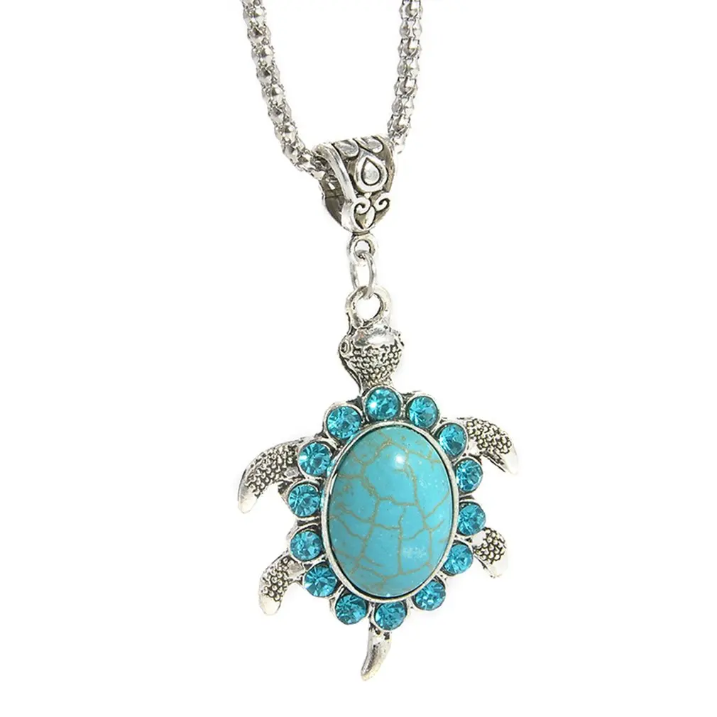 Модное украшение с бриллиантом небольшой форма черепаха свитер цепи модное