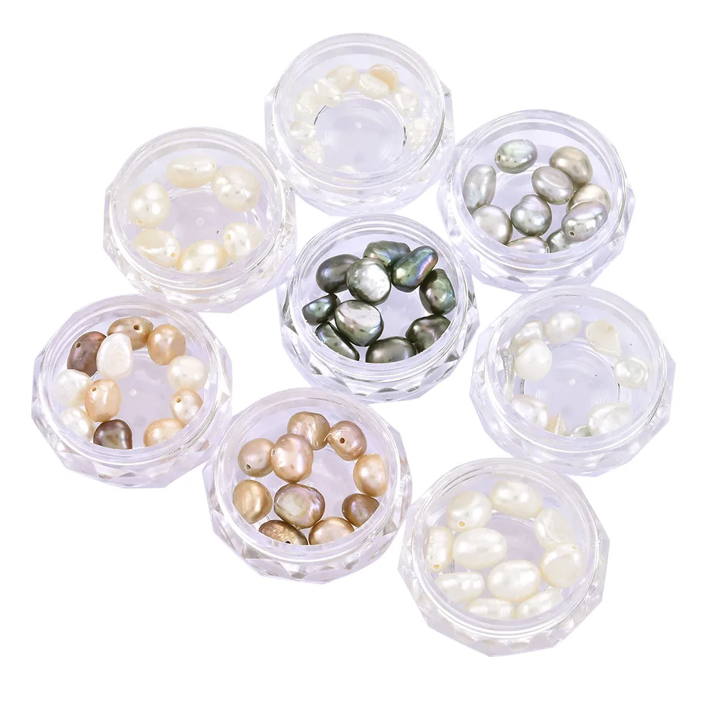 

6/10Pcs Irregular 3D Pearlescent Shell Nail Decoration Pearl Japanese Style Nail Art Design Natural Freshwater Imitation Pearls