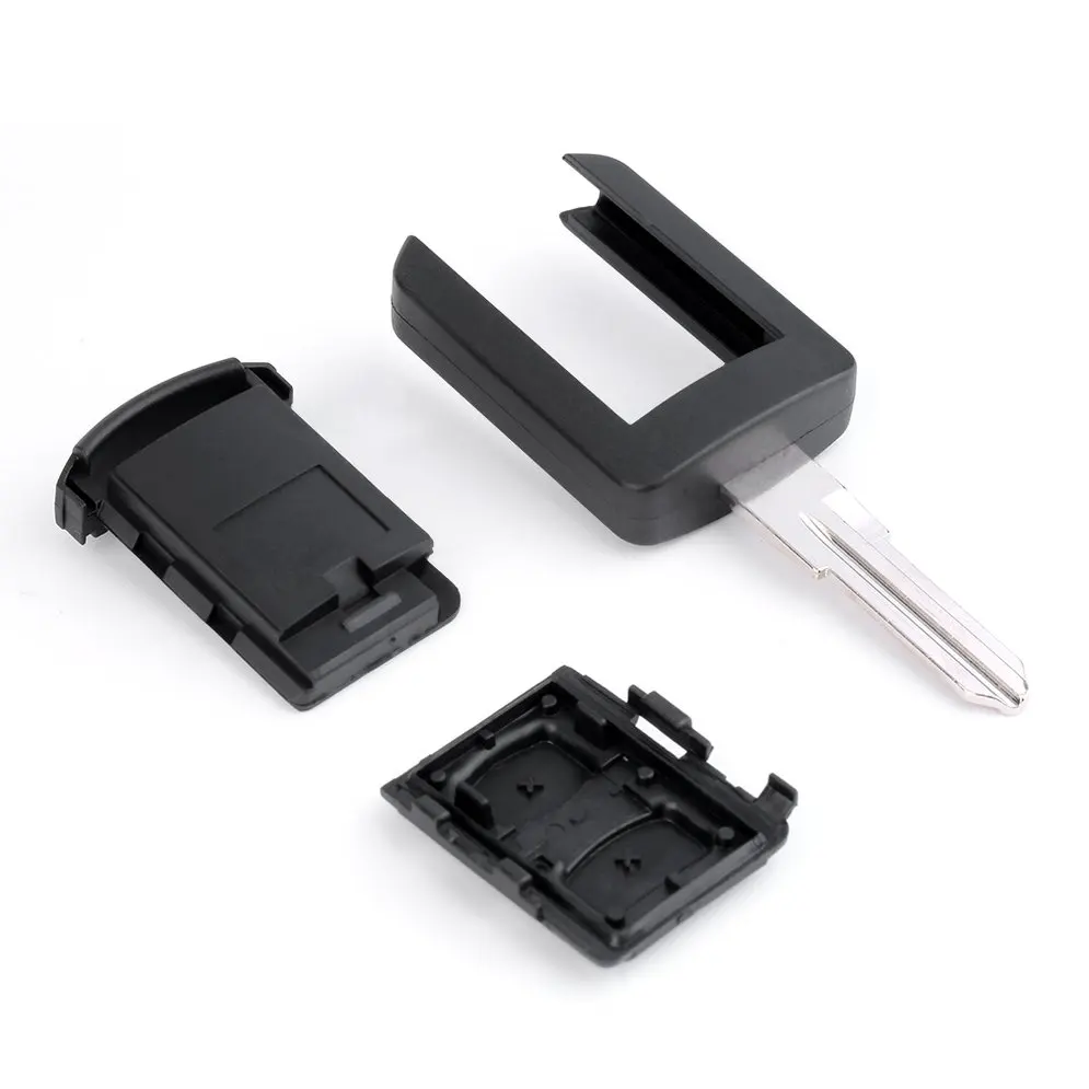 

1PC Replacement Remote Plastic and metal Key Fob Case Shell Housing For Vauxhall Opel A41.2 Button Shell Case With Blank Blade
