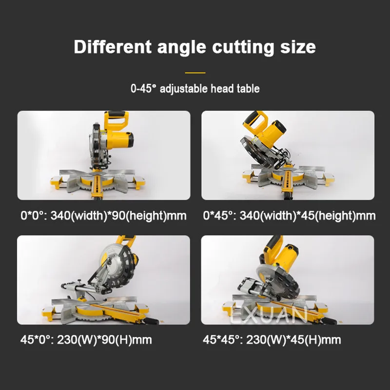 Автомат для резки стенда/10 дюймов Электрический древесины Алюминий Пластик