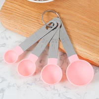 4pcs8pcs measuring cup and spoon multipurpose spoon cup measuring tool baking accessories stainless steel handle kitchen gadget
