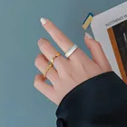 Набор колец в стиле хип-хоп для женщин, комплект колец золотого цвета из сплава в стиле ретро, регулируемое ювелирное изделие на указательный палец, 3 шт.компл.