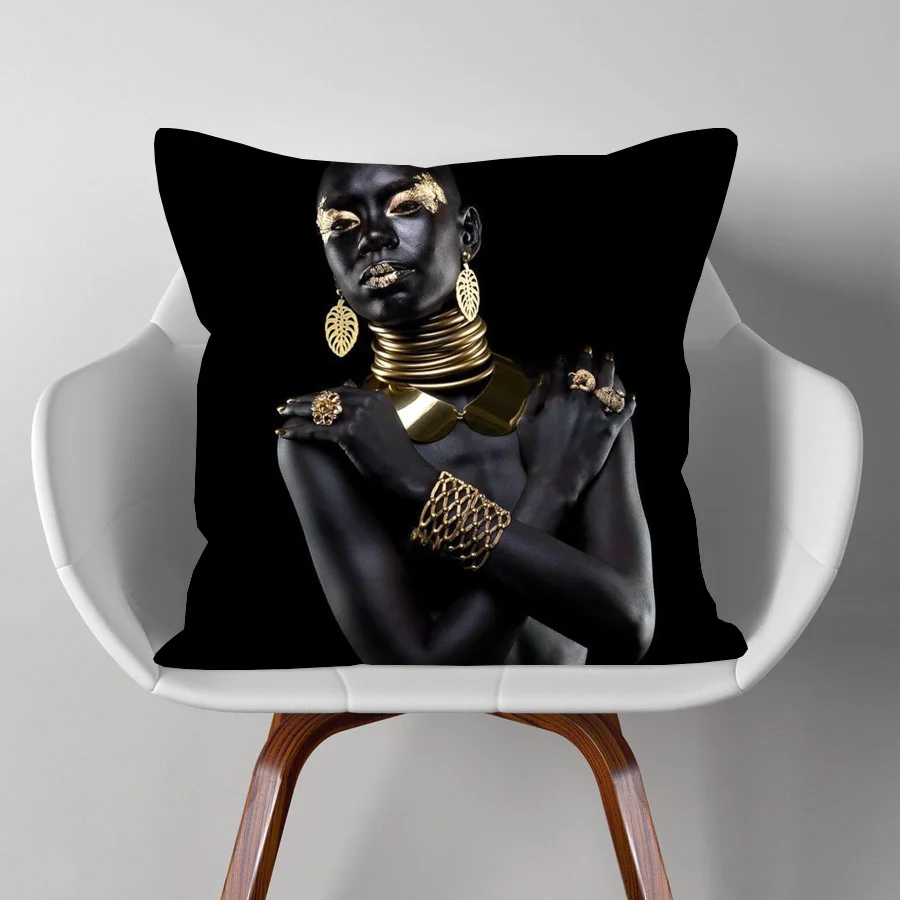 Модная наволочка для подушки в африканском стиле девушек декоративные дивана