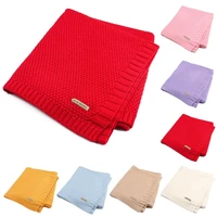 baby blanket knitted newborn swaddl wra blankets super soft toddler infant bedding quilt for bed sofa basket stroller blankets