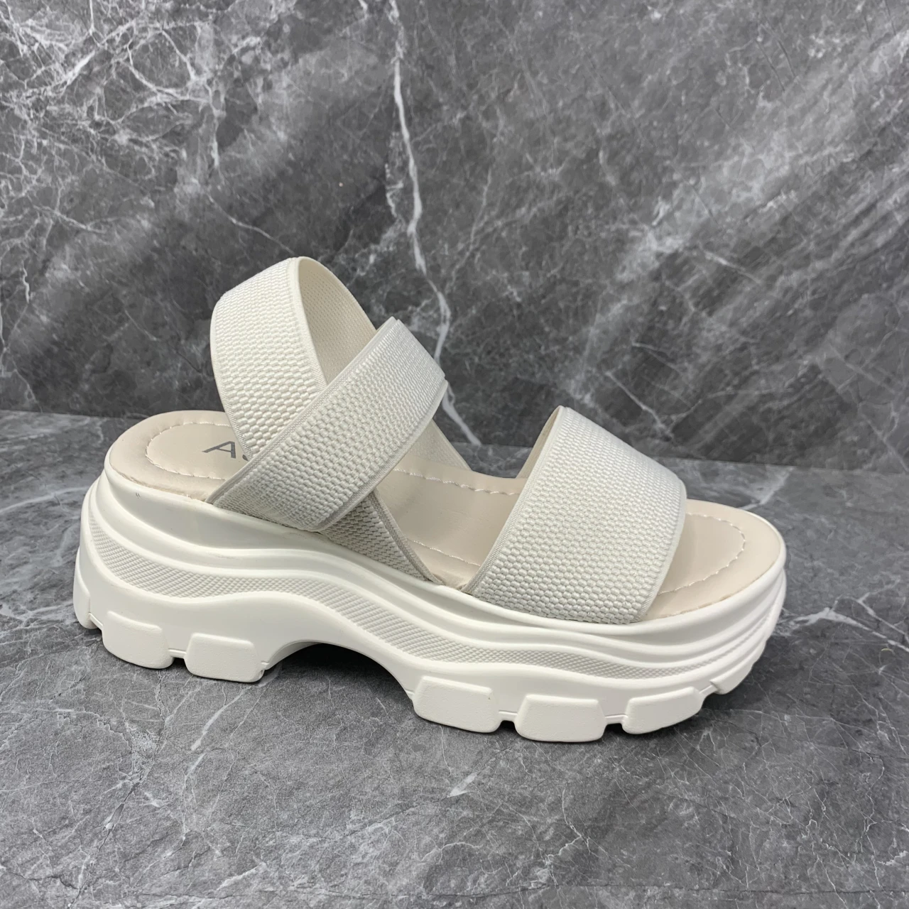 

Сандалии женские на платформе, повседневные удобные универсальные босоножки с эластичным ремешком, пляжная обувь с открытым носком, лето