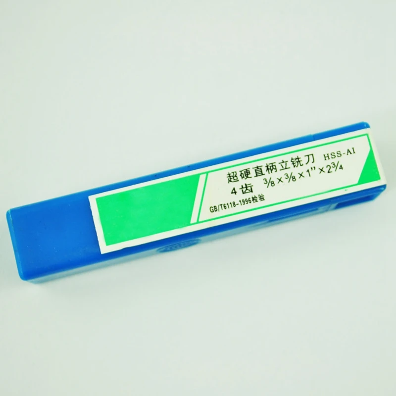 Розничная торговля SODIAL(R) 3/8 &quotx 3/8&quot Высокоскоростная сталь HSS 4 Флейта прямой