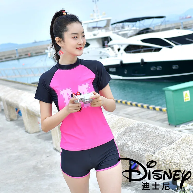 

Authentic Disney New Split Swimsuit Ladies One-piece Conservative Swimsuit Sexy L Korean Hot Spring Beach Swimsuit