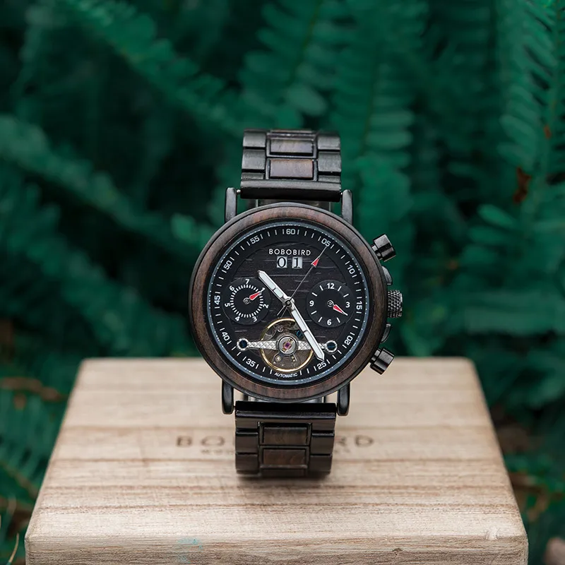 Часы мужские/женские механические с хронографом в подарочной коробке|Мужские