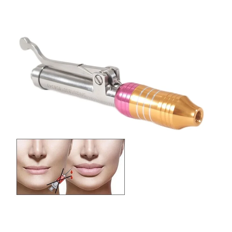 High Pressure Hyaluronic Injection Pen Atomizer Acid Gun For Anti-Wrinkle Lifting Lip Syringe Needles Kit |