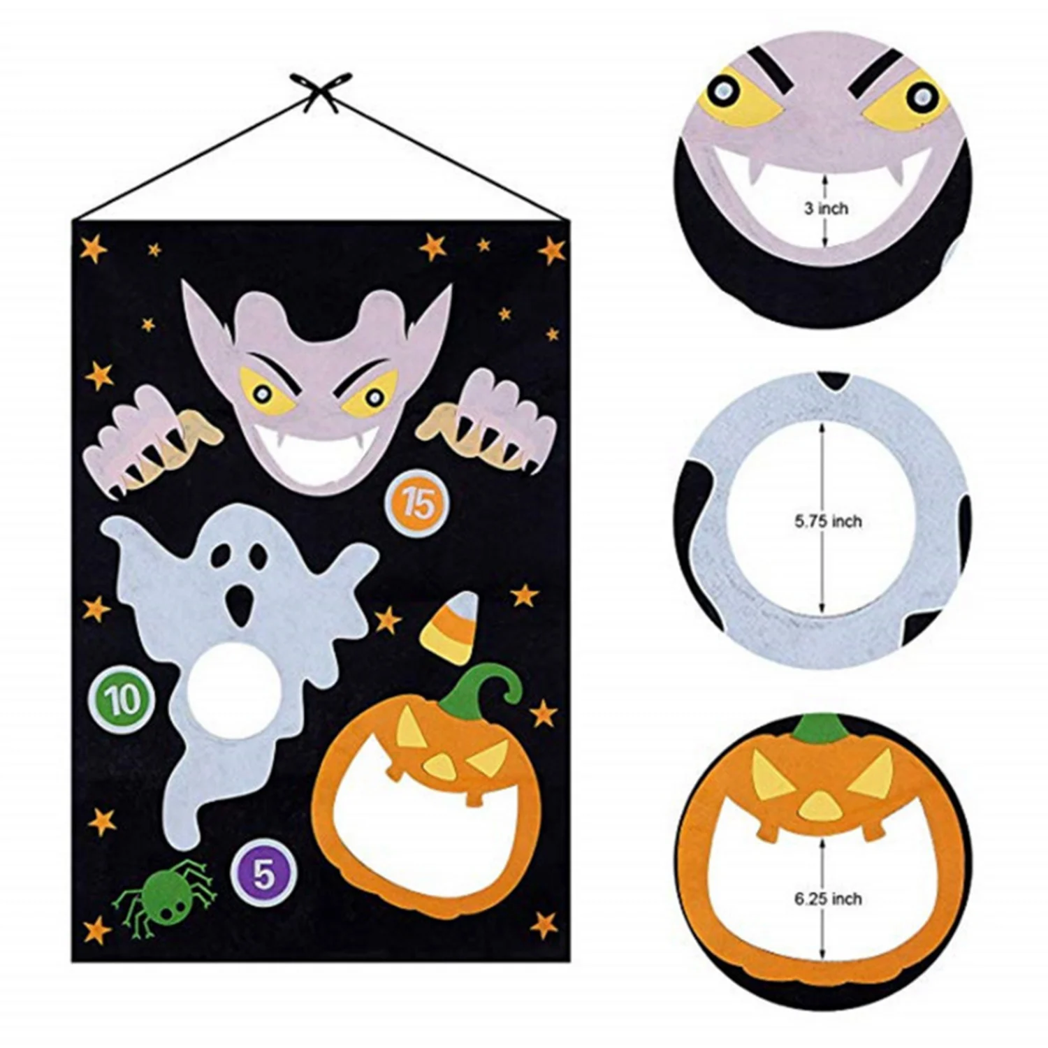 Объемная сумка-мешок для Хэллоуина с 3 мешками-мешками | Дом и сад