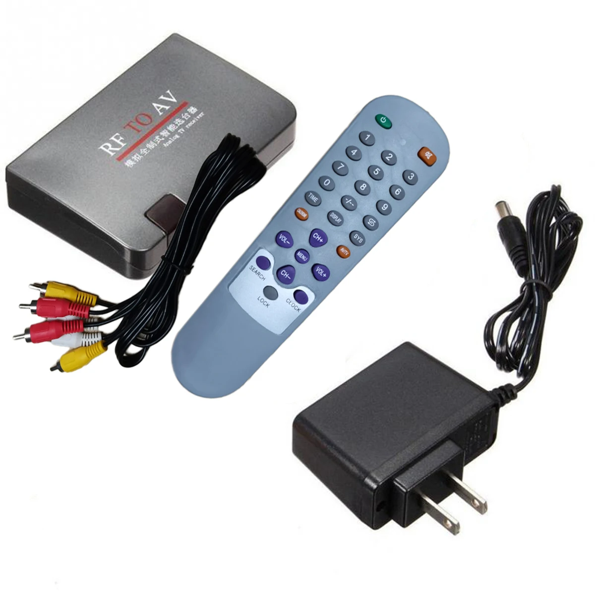 

Профессиональный приемник RF Turn To AV аналоговый кабель ТВ приемник конвертер USB с адаптером питания пульт дистанционного управления