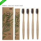 Бамбуковая зубная щетка, новинка, деревянная зубная щетка, мягкая щетина, бамбуковое волокно, деревянная ручка, бамбуковая трубка Набор масок с активированным углем