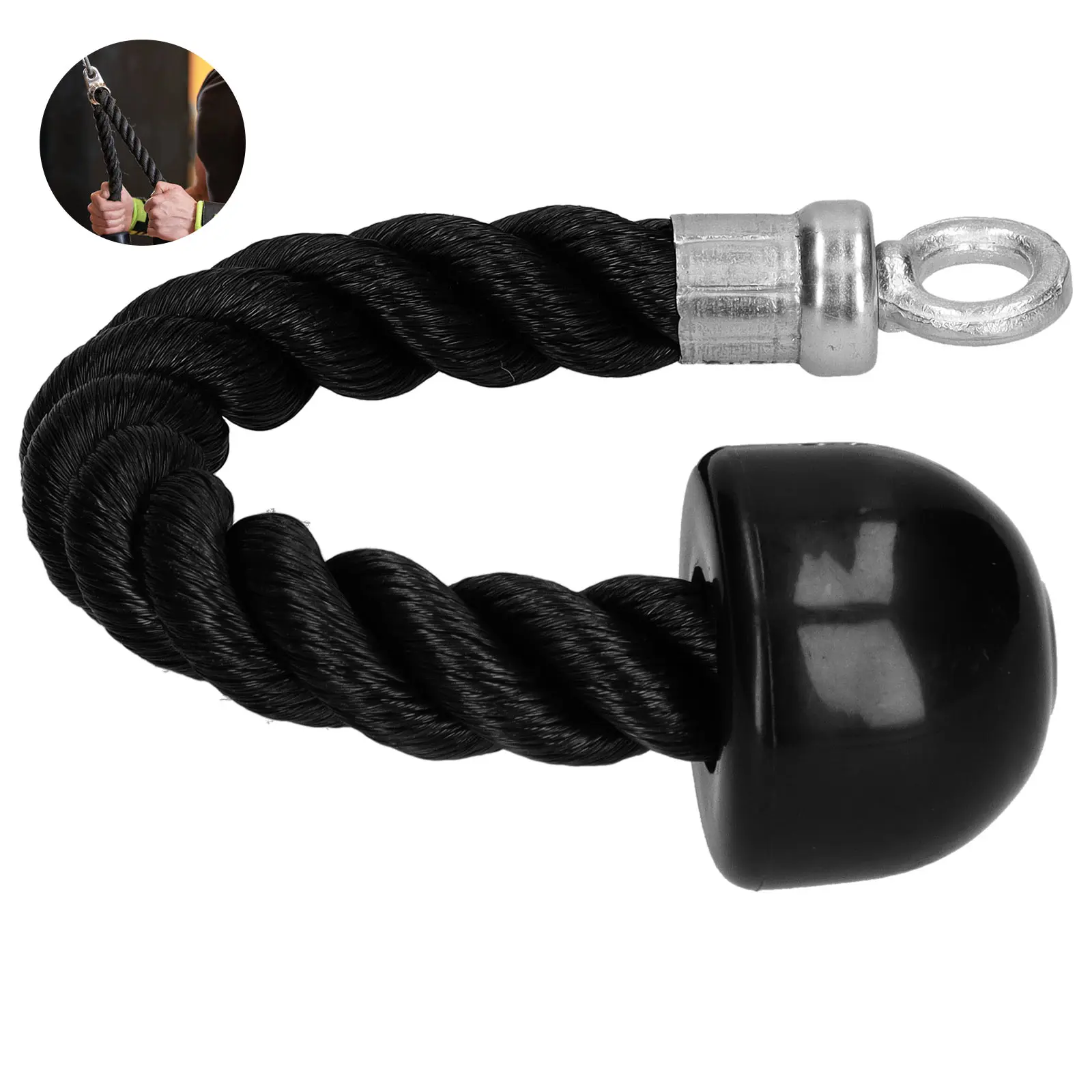 

Multi Function Tricep Rope Push Pull Down Cord For Bodybuilding Exercise Workout For Home Use Fitness Exercise Body Equipment