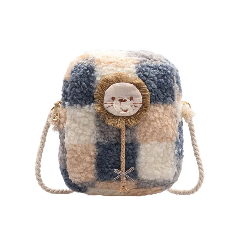 Милая шерстяная сумка с рисунком льва женские роскошные сумки дизайнерская