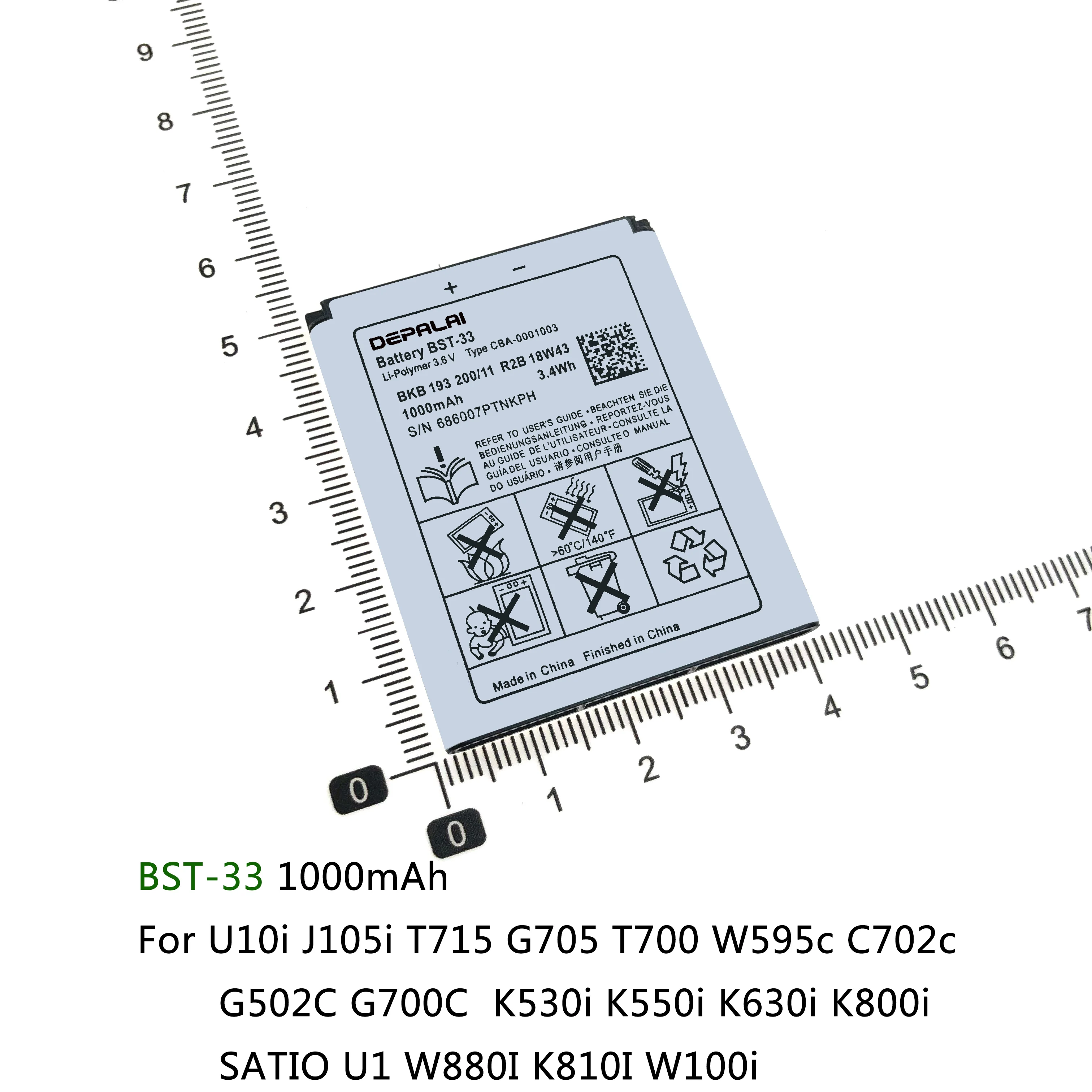 BST 33 38 41 Батарея для Sony K800i K810 C702 C903 G900 K550i K630 T700 T715 W995 C510 C902 C905 K770 K850 R800 A8 M1