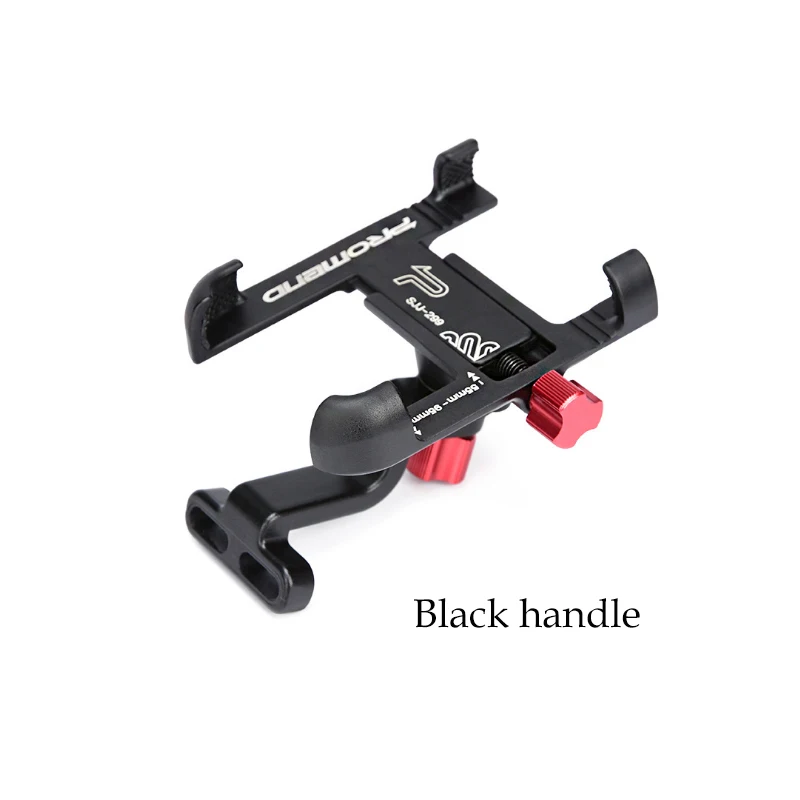 Black-SJJ299B Алюминиевый держатель URANT для мотоцикла с поворотом на 360 градусов, крепление на руль велосипеда для мобильного телефона, подставка для телефона с gps - Цвет: Black-SJJ299B
