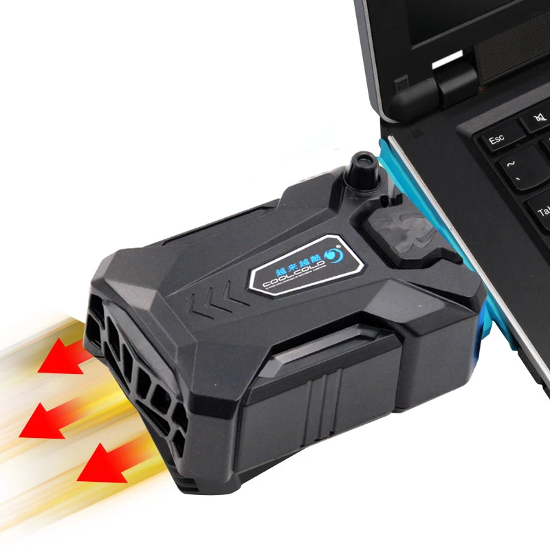 

High Performance suction type external laptop cooler usb fan turbine technology suporte para notebook Ventilation cooling pad