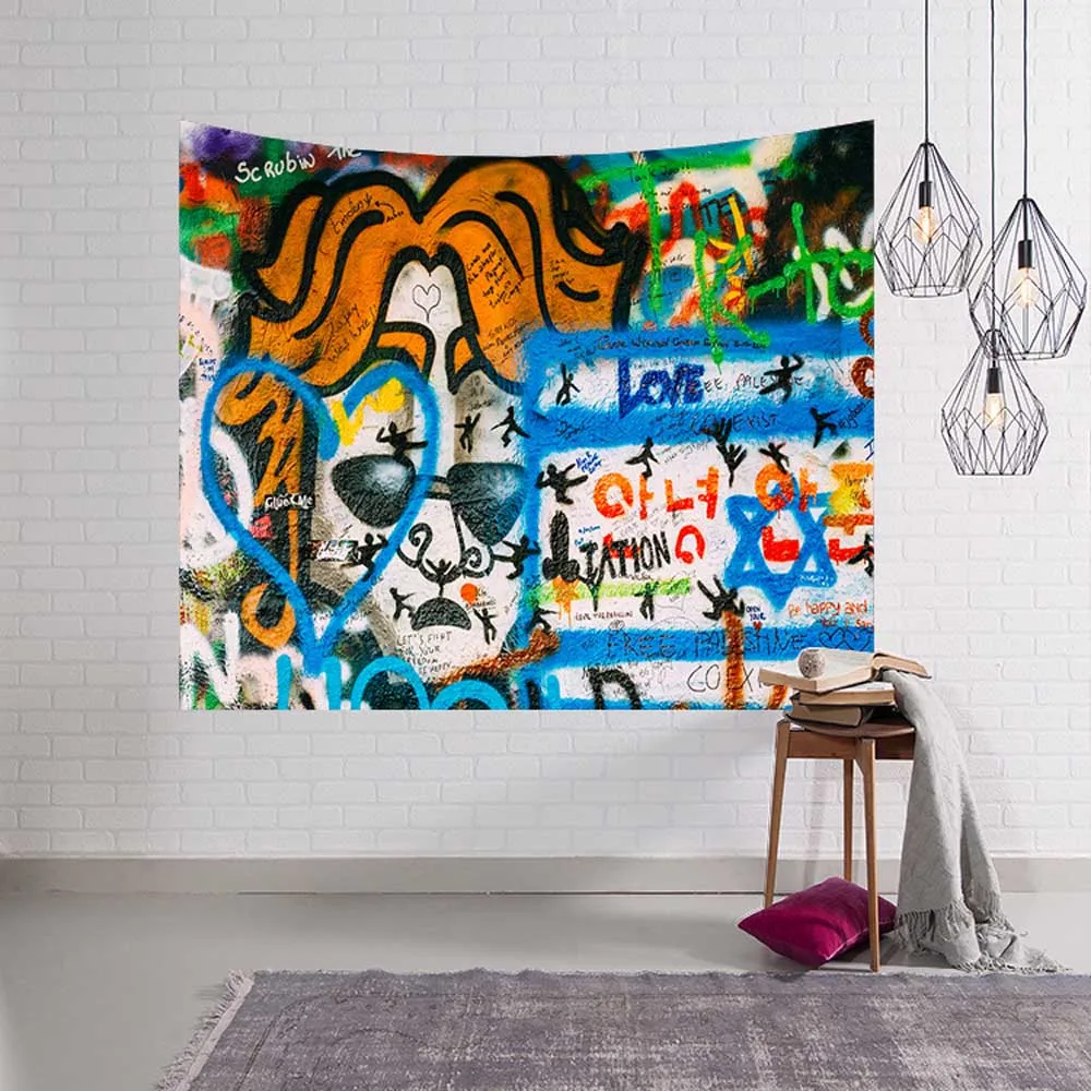 Полиэстер Хиппи Мандала шаблон гобелен абстрактная живопись искусство