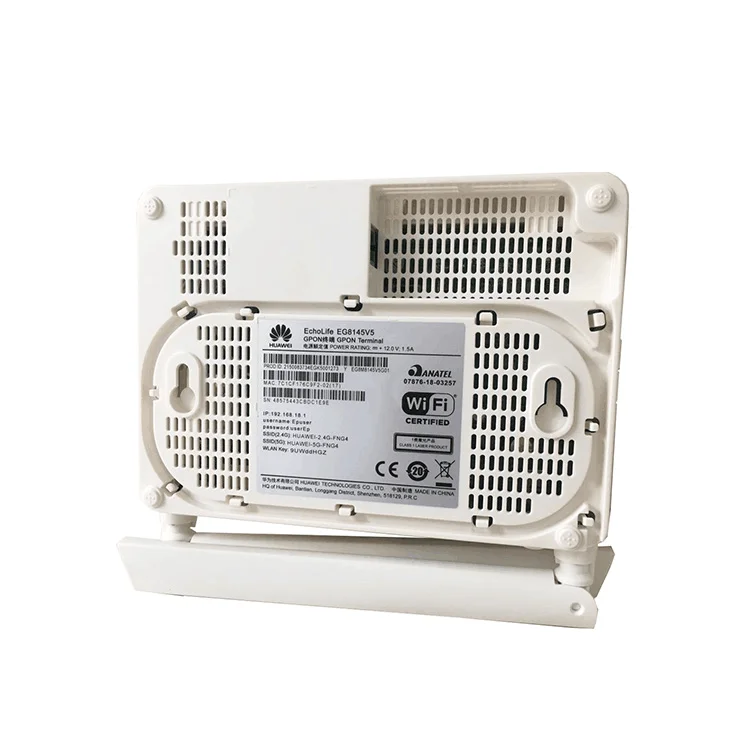 

EG8145V5 4GE+1Tel+Wifi (2.4GHz&5GHz)GPON ONU Dual Band Wifi AC Router Same Function as HS8546V HS8145V GPON ONU