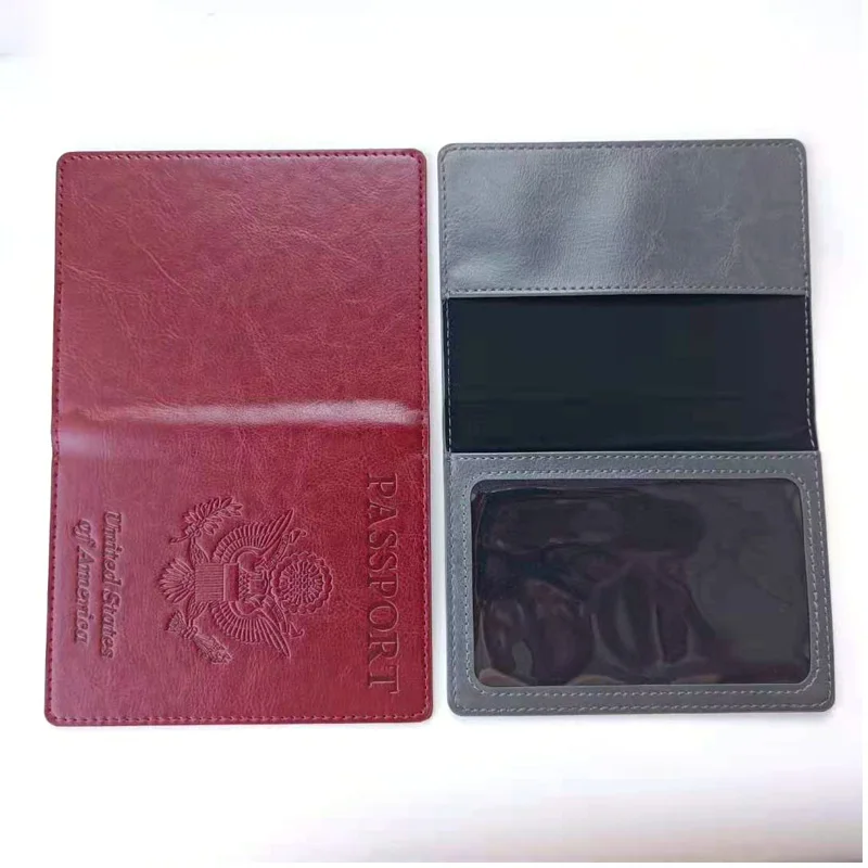 

Обложка для паспорта из ПУ кожи для мужчин и женщин, модный дорожный Держатель для паспорта, кредитных карт, удостоверения личности, 1 шт.