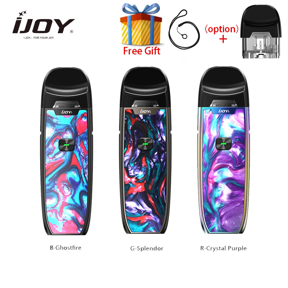 Vape ручка Оригинал IJOY AI EVO Pod комплект стартер 1100 мАч 20 Вт с картриджем 2 8 мл