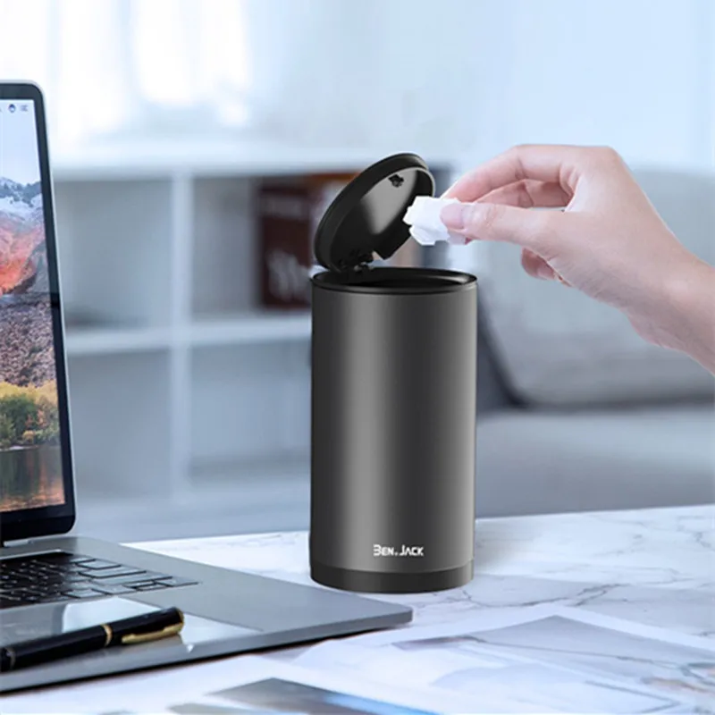 

Car Trash Can Alloy Garbage Can Car Dustbin Waste Rubbish Bin Storage Holder Bag Car Interior Accessories With Garbage Bag