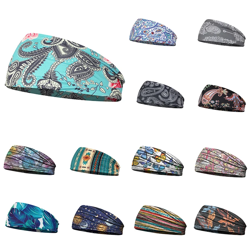 

Cotton Women Headpiece Stretch Hot Sale Turban Hair Accessories 1PC Headwear Yoga Run Bandage Hair Bands Headbands Wide Headwrap