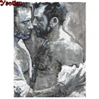 Набор для вышивки крестиком, квадратные и круглые стразы, для мужчин, геев