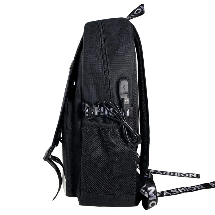 Холщовый Рюкзак Venom для косплея с USB-портом дорожный школьный ранец ноутбука