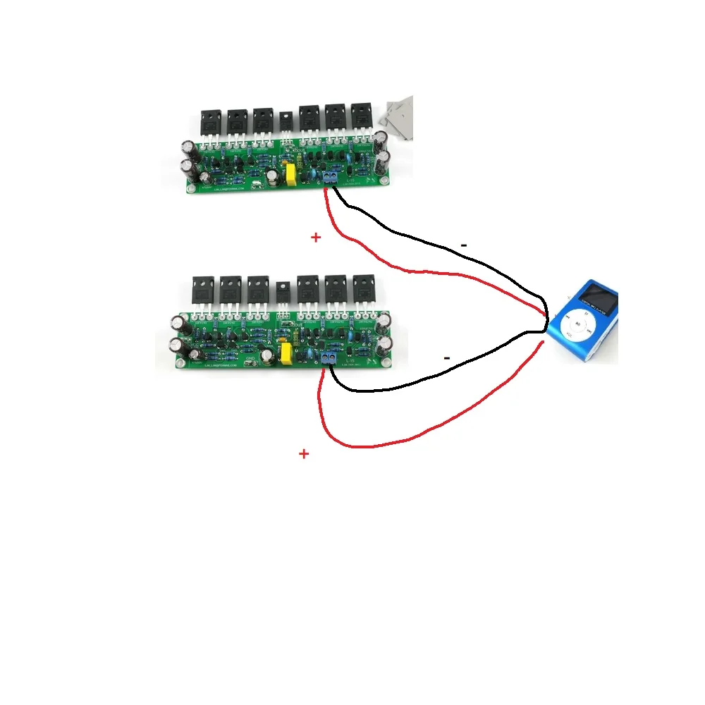 2шт L15 MOSFET стерео усилитель плата 2-канальный 300 Вт 8R класс AB IRFP240 IRFP9240 A5-008 - купить