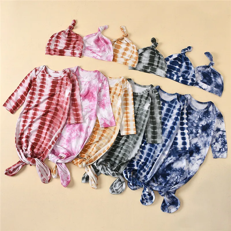 

Мягкое детское Пеленальное Одеяло, Милый хлопковый спальный мешок с длинным рукавом и принтом в виде галстука-краски для новорожденных, Пел...