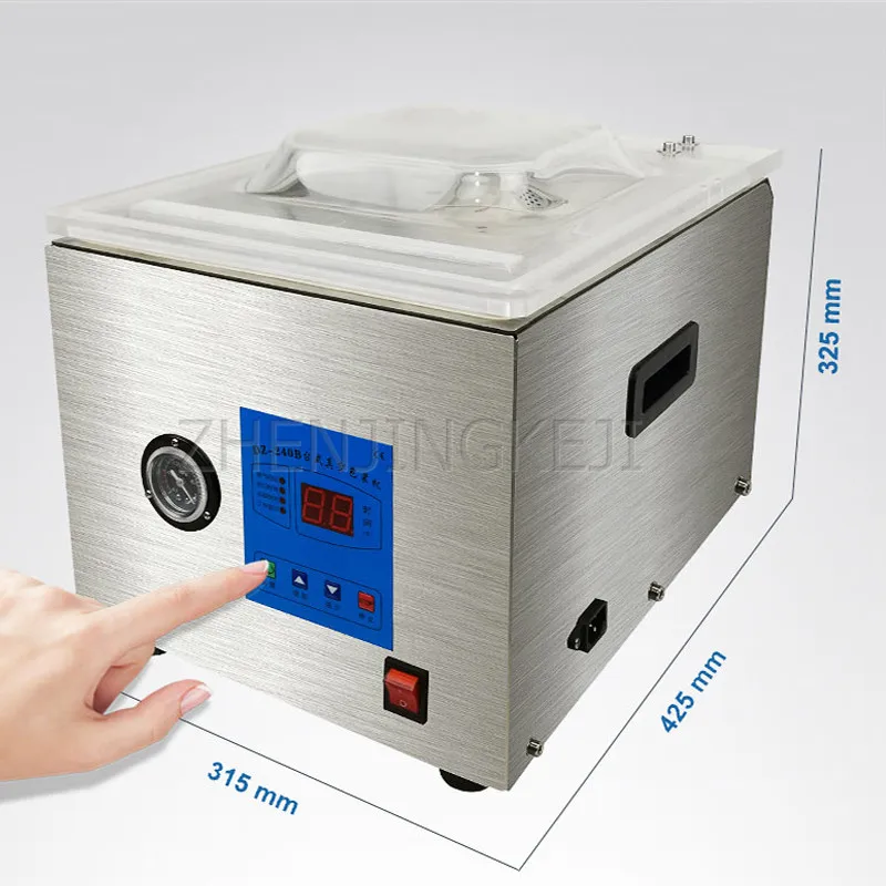 

Desktop Vacuum Sealer Small Commercial Food Packing Machine 220V Full Automatic Stainless Steel Wet And Dry Sealing Laminator