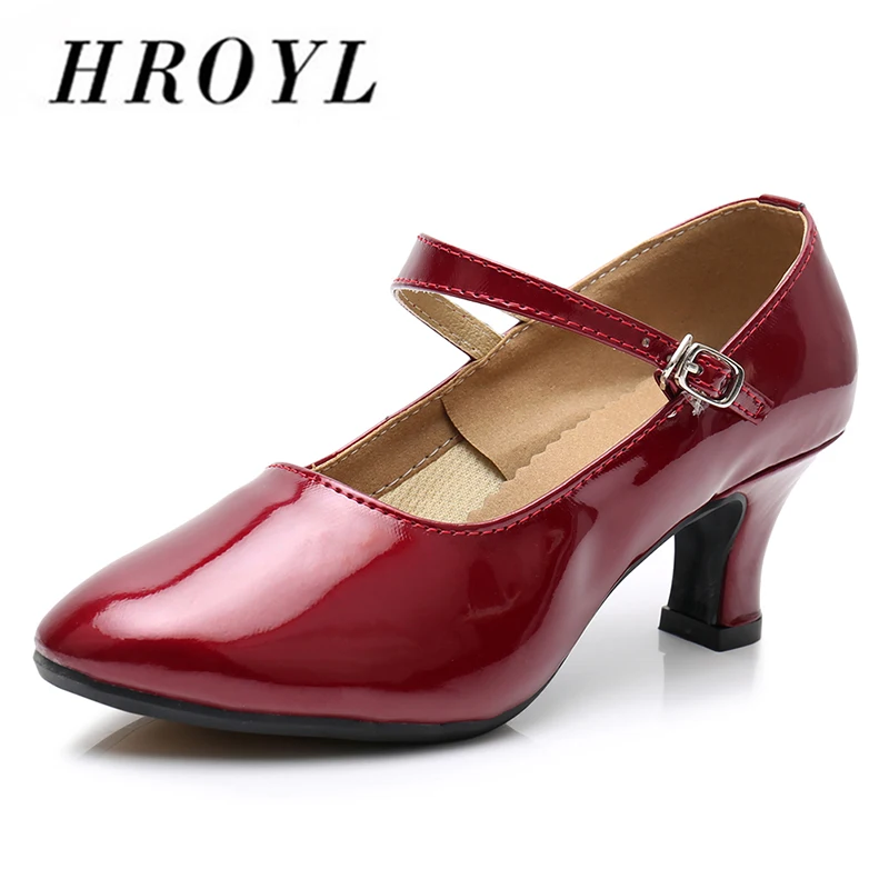 Туфли для латиноамериканских танцев HROYL современные туфли из искусственной кожи