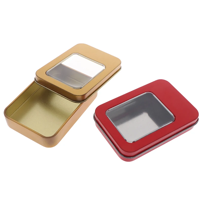 Маленькое металлическое Оловянное бальзам для губ борода конфеты косметические