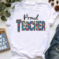 watercolor proud teacher herolife print t shirt women super mom tshirt femme mothers day gift t shirt female harajuku shirt