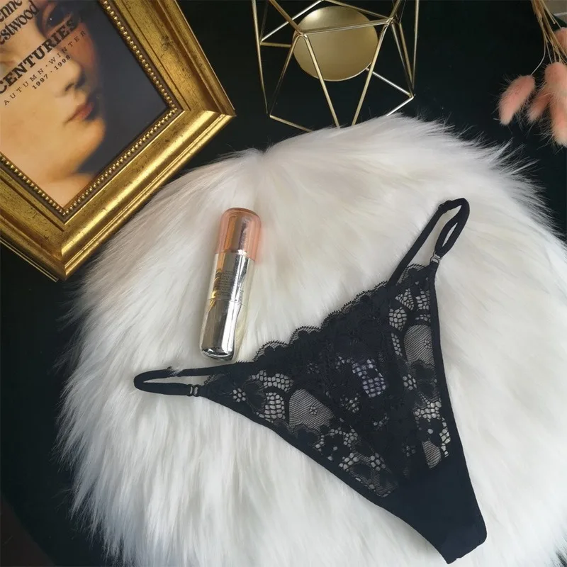 

Thong Women Sexy Narrow Side French Temptation Hollow Inner File Thin Belt T Pants Student Lace Panties Thongs