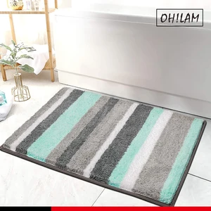 bath rug super soft microfiber non slip mat absorption shaggy shower rugs for bathroom easy care machine wash free global shipping