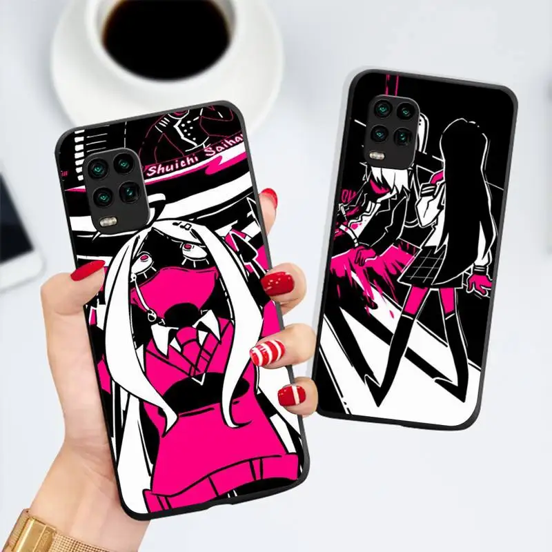 

Danganronpa Anime Cartoon Phone Case Black Color For Xiaomi 11 10 10t Pro lite Redmi Note 7 8 9 10 9a 9t Cover Coque Funda Shell