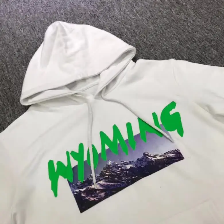 3 цвета Kanye West толстовки для мужчин и женщин WYOMING толстовки лучшее качество хлопок крепление логотип печать WYOMING толстовки пуловеры