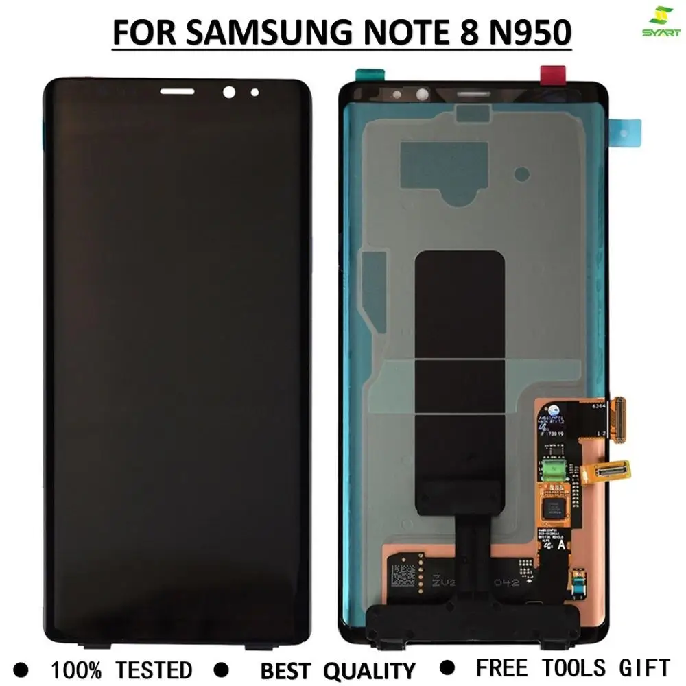 Amoled дисплей ЖК+ рамка для SAMSUNG Galaxy NOTE 8 N950 N950F ЖК сенсорный экран в сборе дигитайзер стекло для Galaxy NOTE8 lcd s
