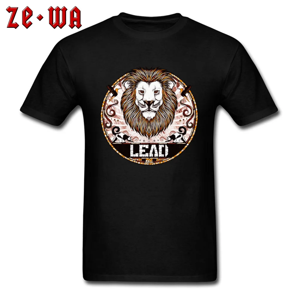 

Summer Man T-shirt LEAD Lion T Shirts Men Labor Day Round Collar All Cotton Short Sleeve Tshirt Party Tops Tees High Quality