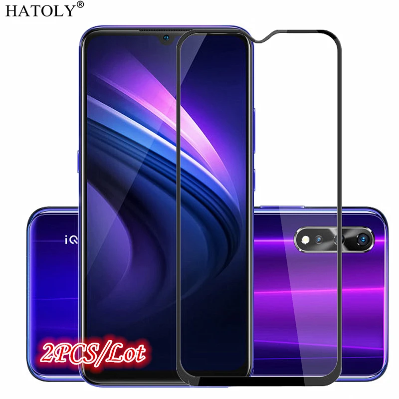 2 uds para vidrio vivo IQOO Neo vidrio templado para vivo IQOO Neo Protector de pantalla funda de pegamento completo IQOO Neo vidrio Protector 6,38"-0